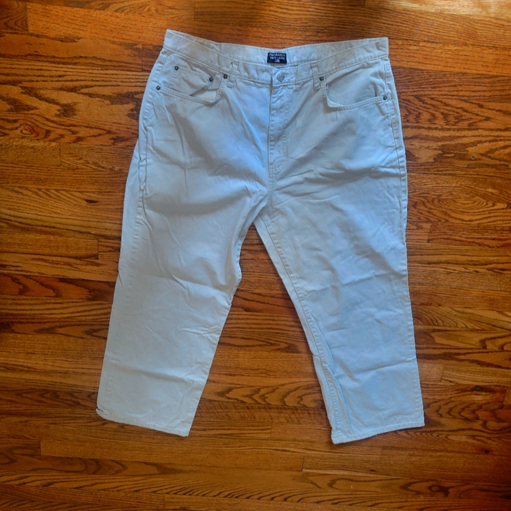 Vtg Polo Jeans Co Ralph Lauren Pants Mens 40x29 Beige 5 Pocket Straight.